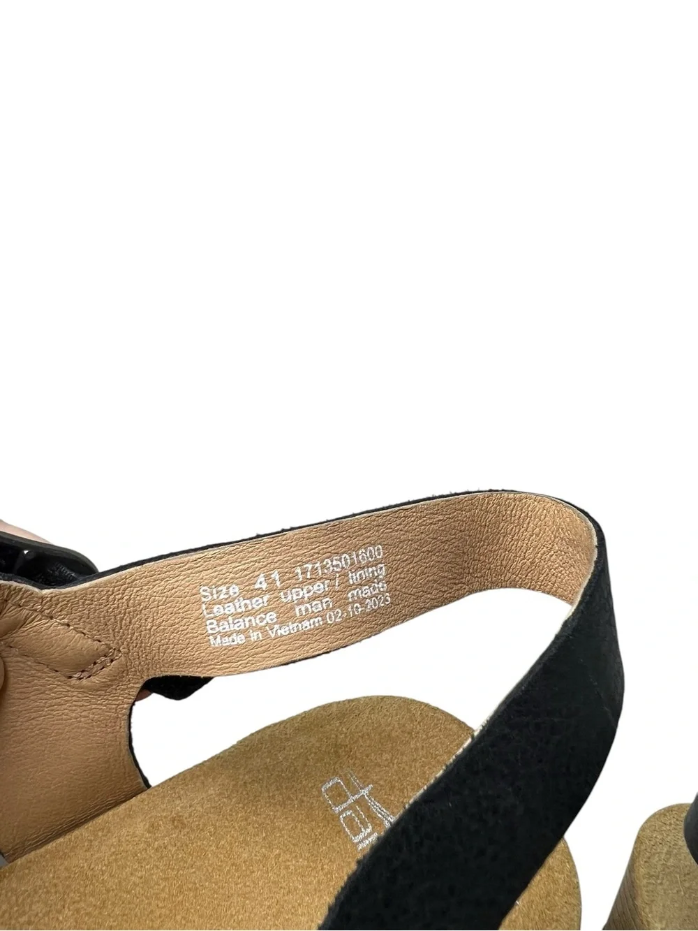 Dansko Tinley Black Leather Wedge Strappy Fisherman Sandals Size 41 (10.5-11)